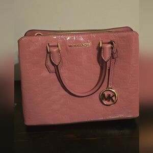 MICHEAL KORS MK SMALL PINK TOTE BAG.